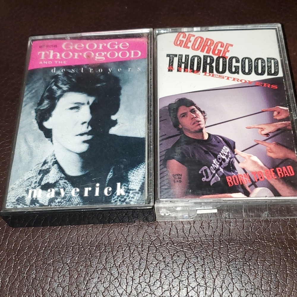 Vintage George Thorogood Cassette Tapes Maverick